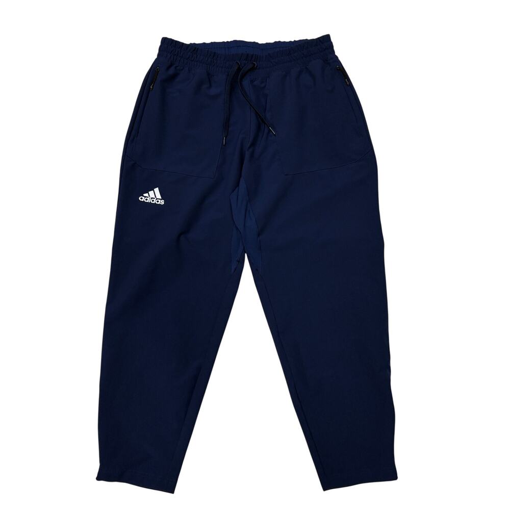 Adidas Team Sideline 21 Woven Training Pants Mens Large Blue Performance Tapered